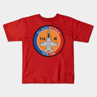 VFA-106 Gladiators - F/A-18 Kids T-Shirt